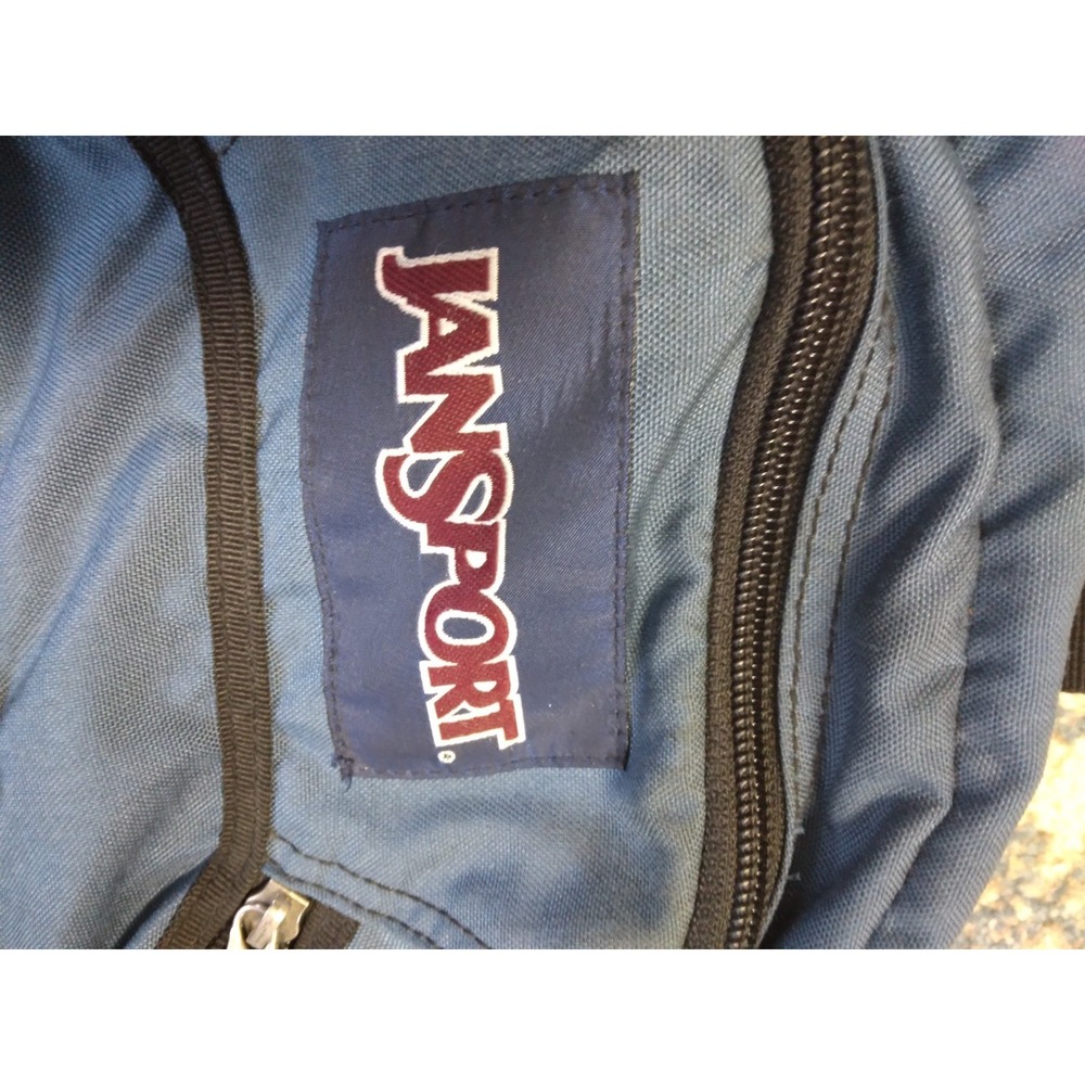 Jansport  vintage 90'sBlue Black airlift 1.0 Backpack padded straps mesh pocket